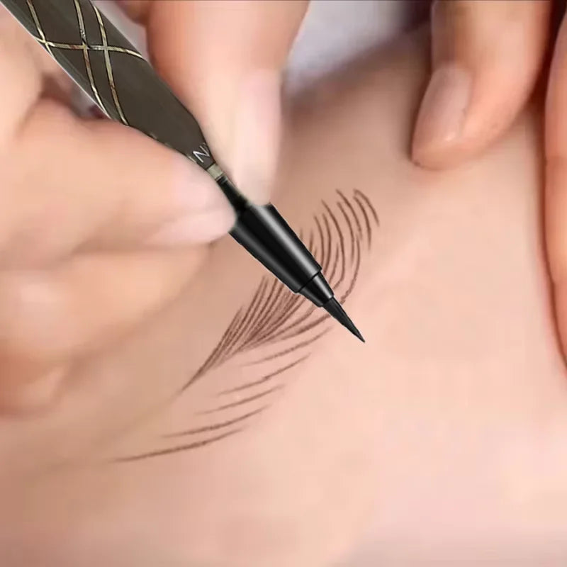 2pcs Waterproof Liquid Eyeliner – Long-Lasting, Sweatproof with Ultra-Fine Flex-Tip Brush