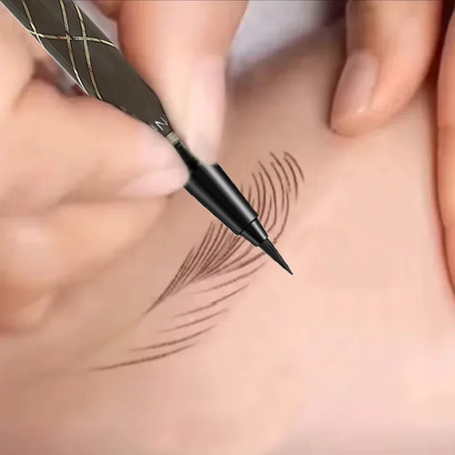 2pcs Waterproof Liquid Eyeliner – Long-Lasting, Sweatproof with Ultra-Fine Flex-Tip Brush