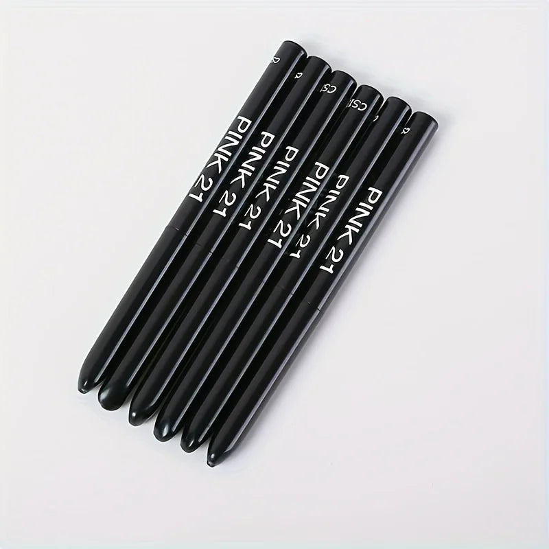 5pcs Black Gel Eyeliner Pens – Waterproof, Sweatproof & Smooth for Flawless Eye Makeup