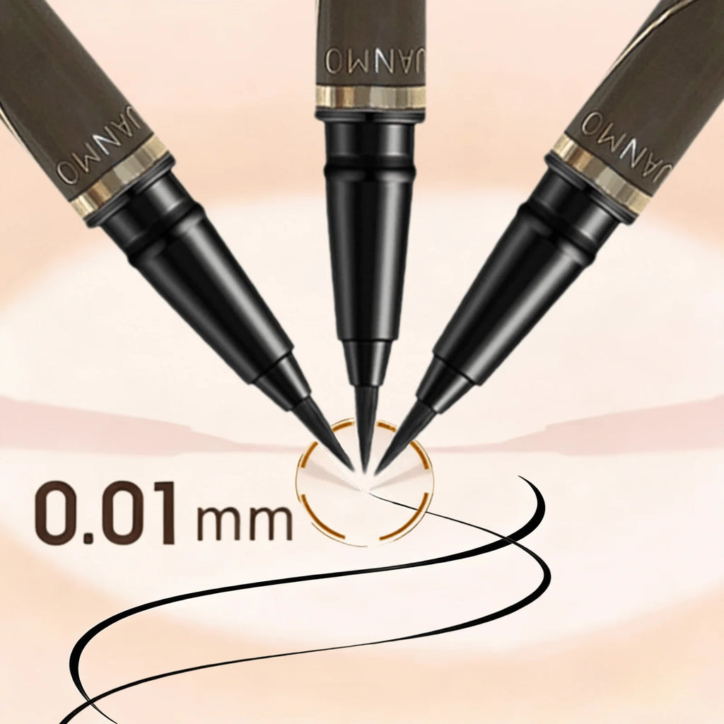 2pcs Precision Waterproof Liquid Eyeliner Pens – Long-Lasting, Smudge-Proof Ultra-Slim Black Liner